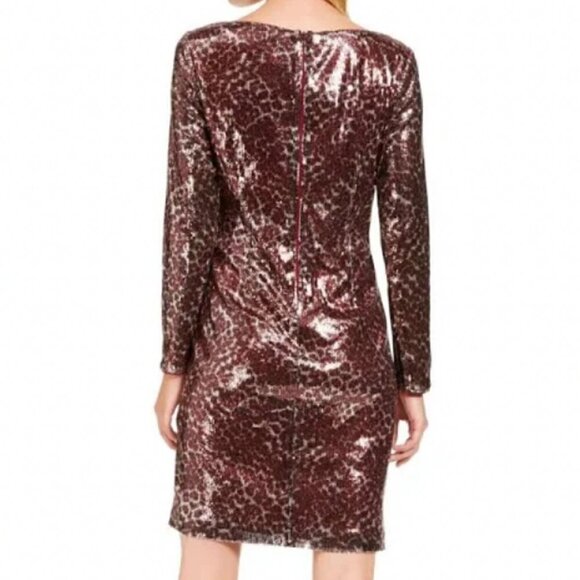 NWT Vince Camuto Sequin Jewel Neck dress evening party holiday - Picture 2 of 12